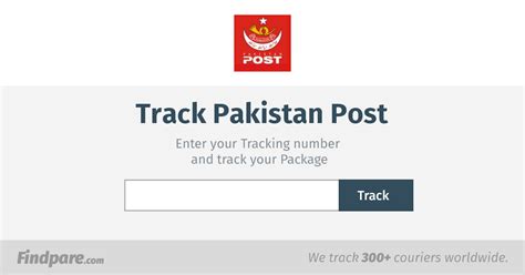 pakistan post office tracking number.